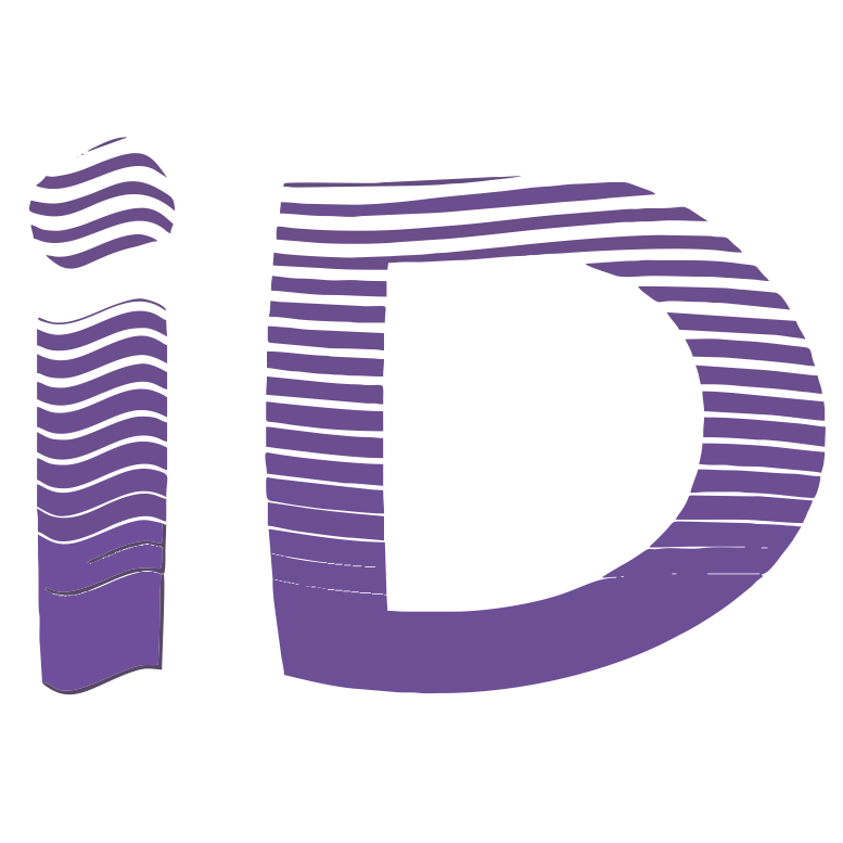 iDentidad Studio website icon - minimalist design with the letters 'iD'.
