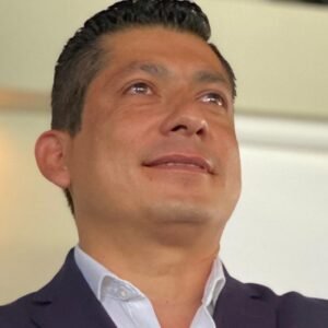 Javier Gómez, owner of Jardín San Alejandro, standing in front of the venue.